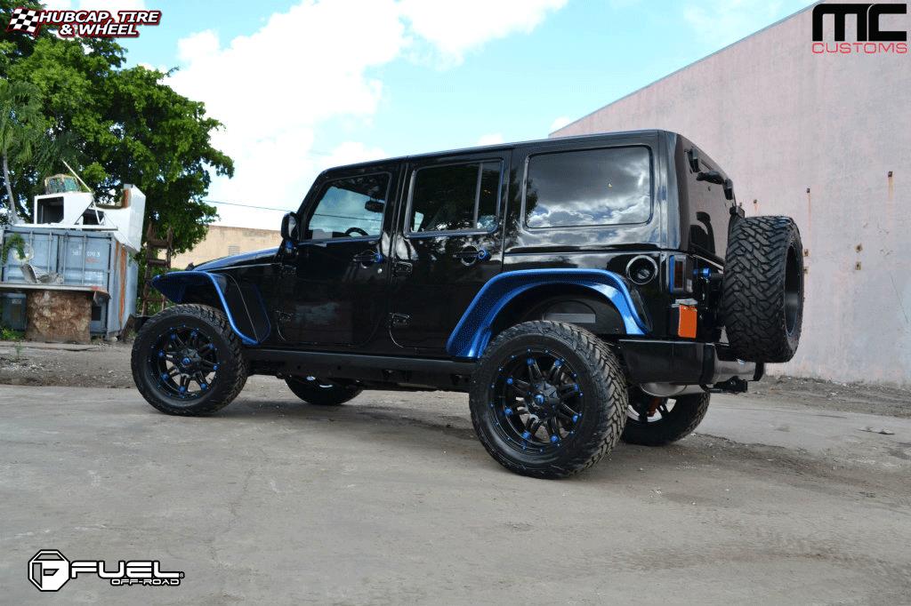 vehicle gallery/jeep wrangler fuel hostage d531 0X0  Matte Black wheels and rims