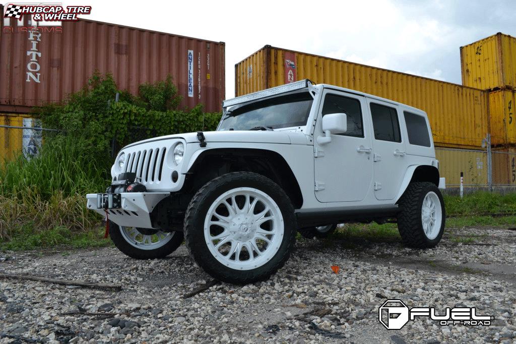 vehicle gallery/jeep wrangler fuel throttle d513 0X0  Matte Black & Milled wheels and rims