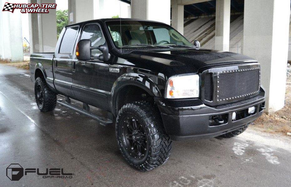 vehicle gallery/ford f 250 fuel hostage d531 0X0  Matte Black wheels and rims