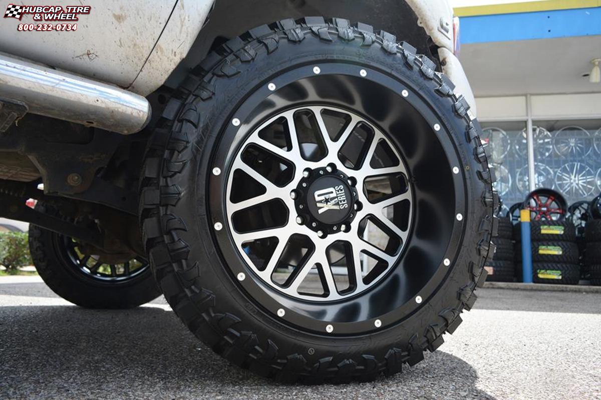 vehicle gallery/ram 1500 xd series xd820 grenade  Satin Black Machined Face wheels and rims