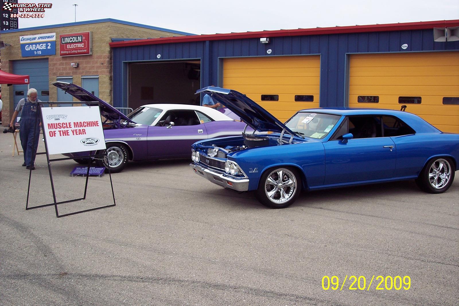 vehicle gallery/1966 chevrolet chevelle foose nitrous se f300  Chrome wheels and rims