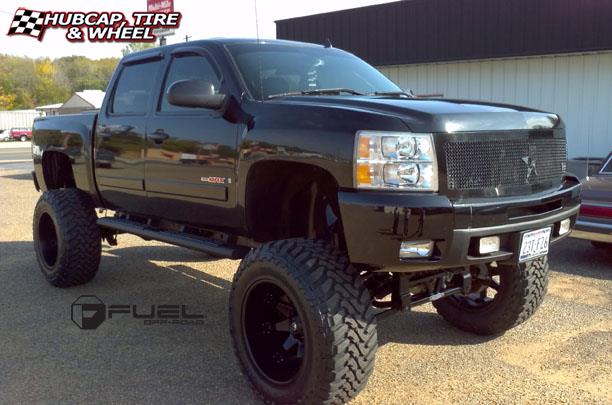 vehicle gallery/chevrolet 1500 vortecmax fuel octane d509 0X0  Matte Black wheels and rims