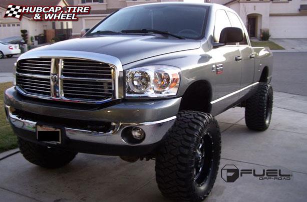 vehicle gallery/dodge ram 2500 fuel throttle d513 0X0  Matte Black & Milled wheels and rims