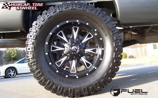 vehicle gallery/dodge ram 2500 fuel throttle d513 0X0  Matte Black & Milled wheels and rims