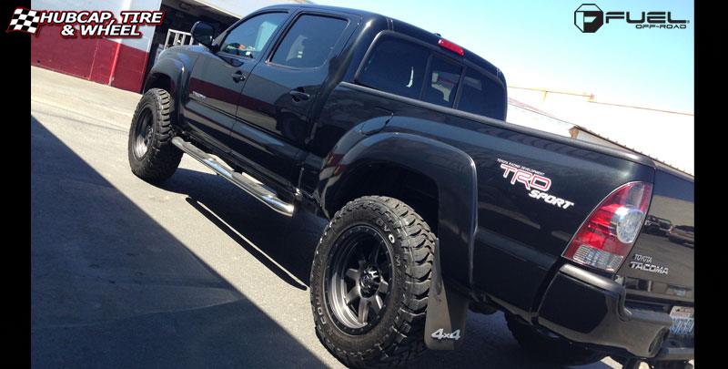 vehicle gallery/toyota tacoma fuel trophy d552 20X9  Matte Anthracite w/ Black Ring wheels and rims