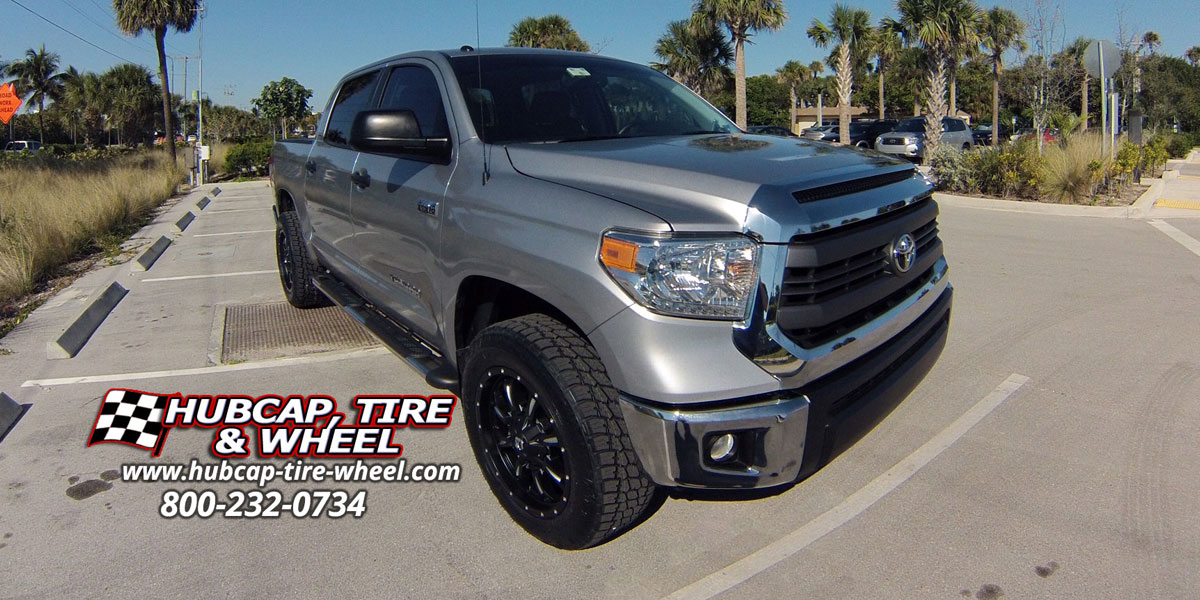 vehicle gallery/toyota tundra fuel krank d517 20X9 Matte Black & Milled wheels and rims