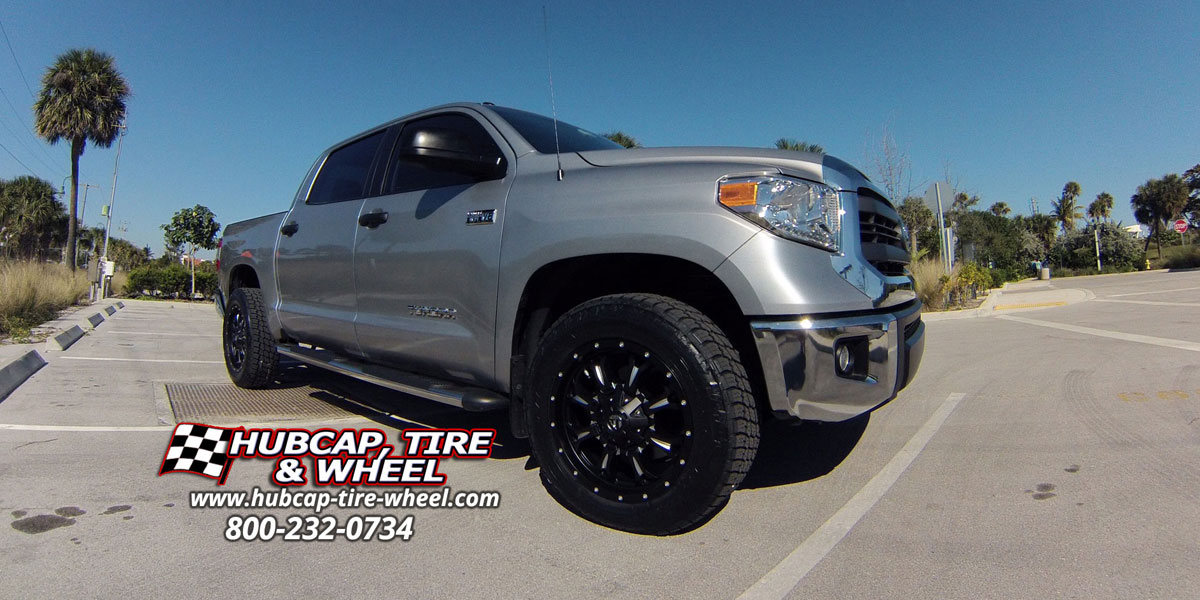 vehicle gallery/toyota tundra fuel krank d517 20X9 Matte Black & Milled wheels and rims