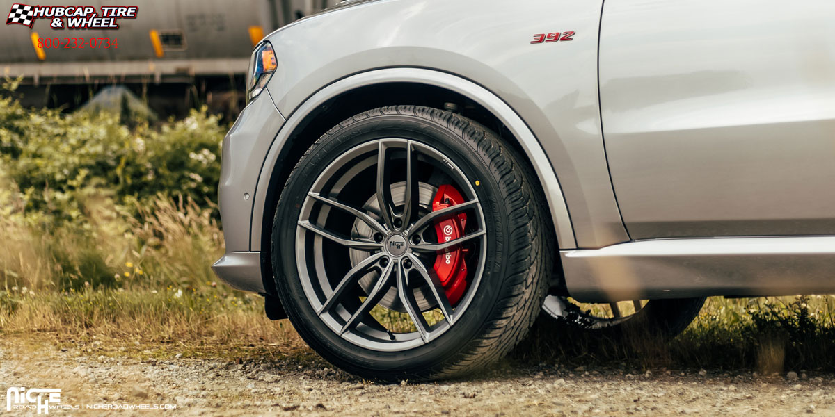 vehicle gallery/2016 dodge durango niche m204 vosso anthracite 22x105 custom aftermarket  Anthracite wheels and rims