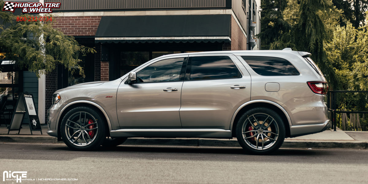 vehicle gallery/2016 dodge durango niche m204 vosso anthracite 22x105 custom aftermarket  Anthracite wheels and rims