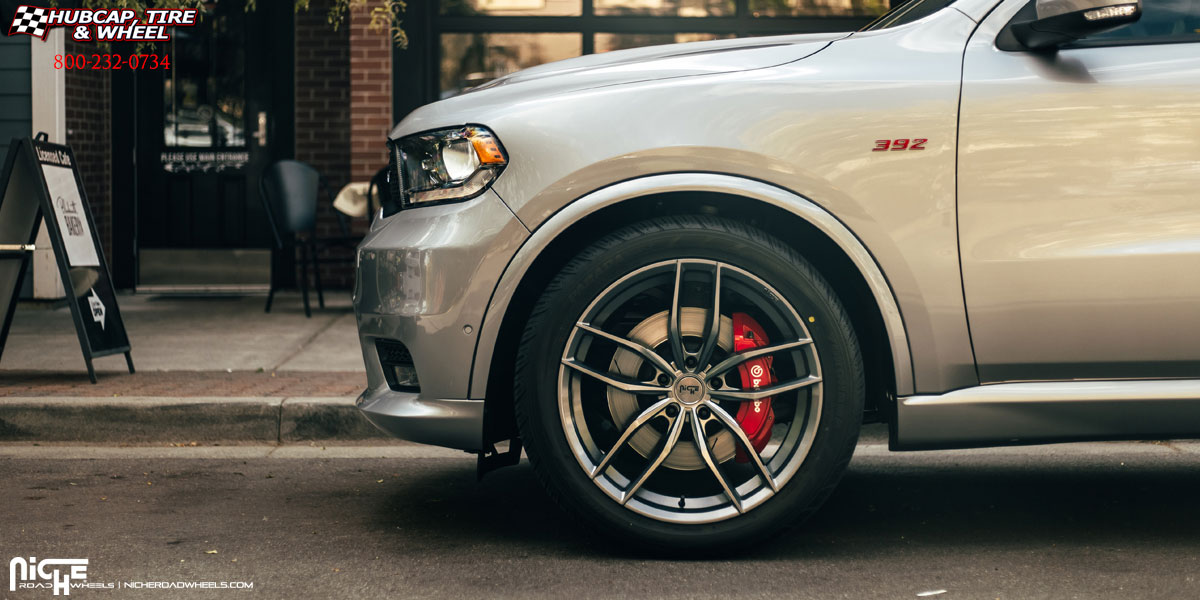 vehicle gallery/2016 dodge durango niche m204 vosso anthracite 22x105 custom aftermarket  Anthracite wheels and rims