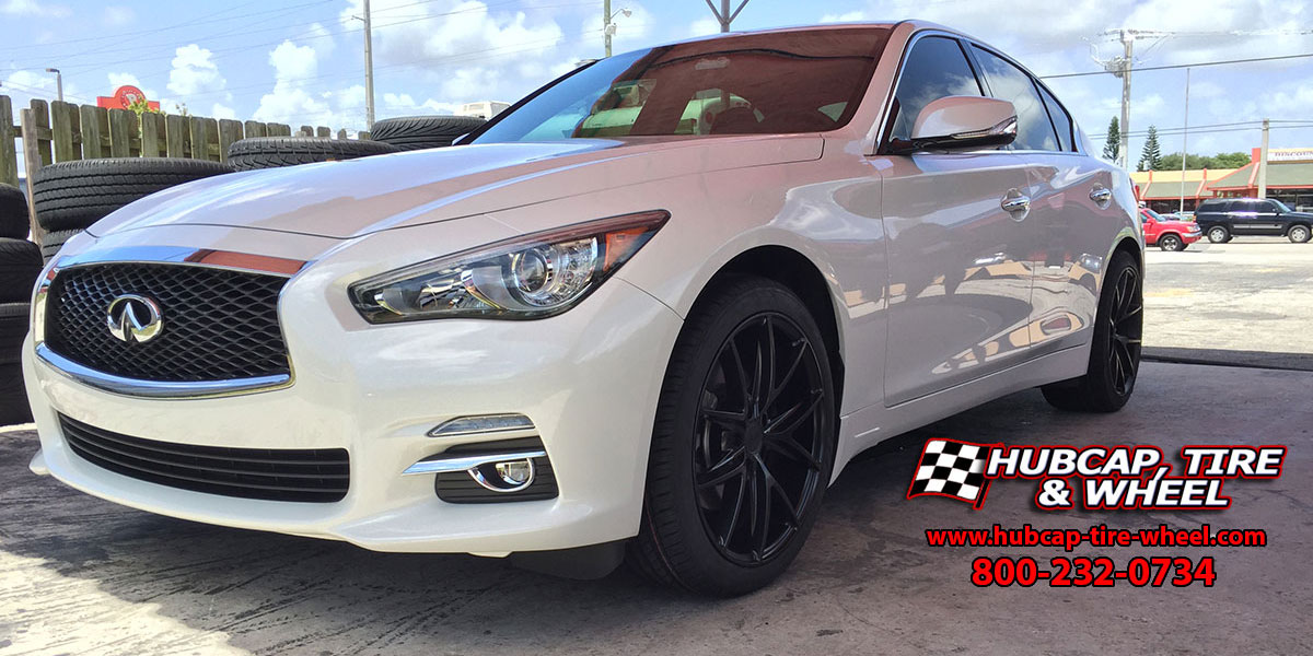 vehicle gallery/2016 infiniti q50 niche misano m117 19x8 19x95  Matte Black wheels and rims