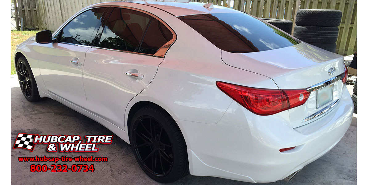 vehicle gallery/2016 infiniti q50 niche misano m117 19x8 19x95  Matte Black wheels and rims