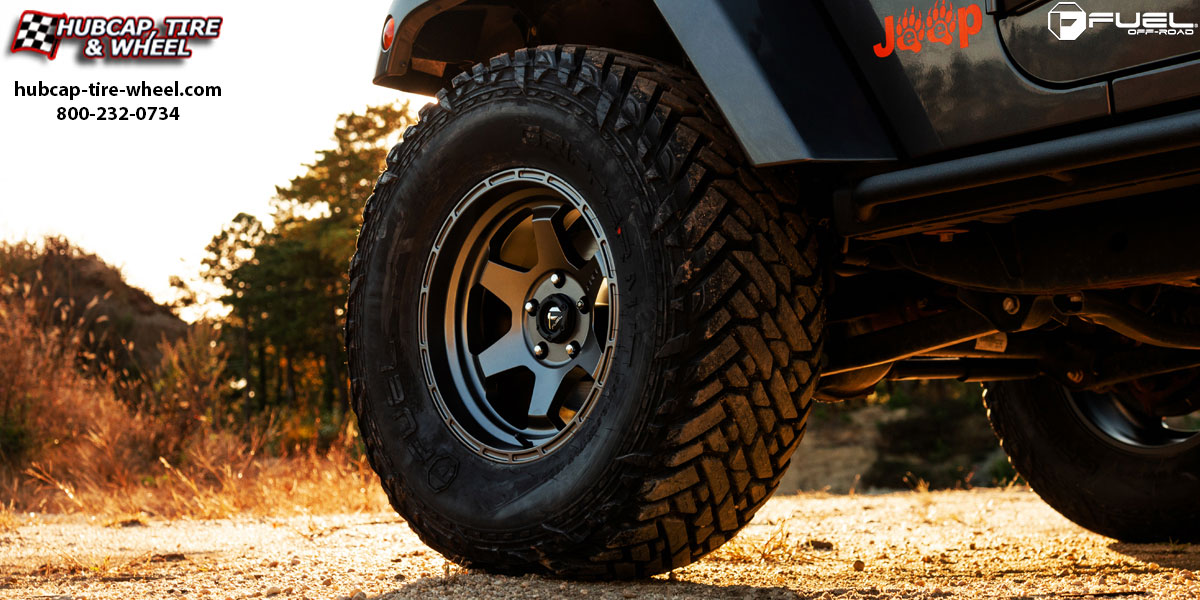 vehicle gallery/2016 jeep fuel d665 shok anthracite 20x9 custom aftermarket truck  Anthracite wheels and rims