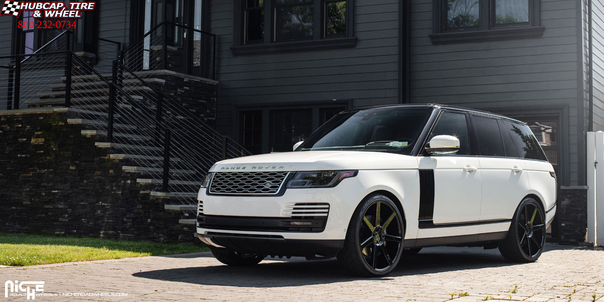 vehicle gallery/2016 land rover range rover niche m168 verona gloss black 24x10 custom aftermarket  Gloss Black wheels and rims