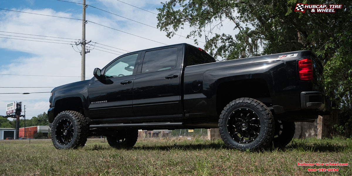 vehicle gallery/2017 chevrolet silverado xf 208 matte black milled 20x10 custom aftermarket truck  Matte Black Milled wheels and rims