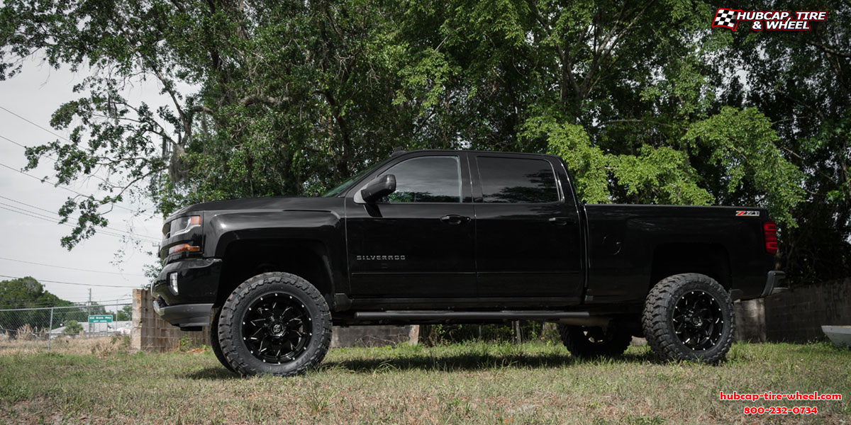 vehicle gallery/2017 chevrolet silverado xf 208 matte black milled 20x10 custom aftermarket truck  Matte Black Milled wheels and rims