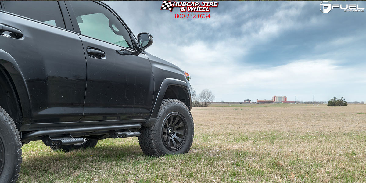 vehicle gallery/2017 toyota 4 runner fuel d630 tactic matte black 18x9 custom aftermarket  Matte Black wheels and rims