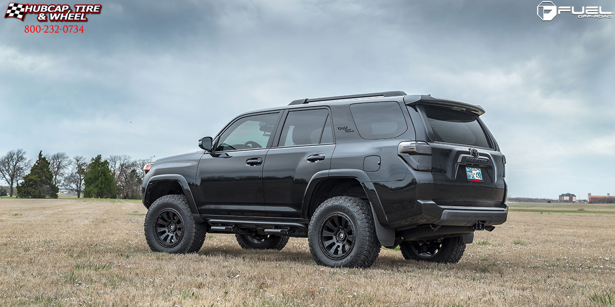 vehicle gallery/2017 toyota 4 runner fuel d630 tactic matte black 18x9 custom aftermarket  Matte Black wheels and rims