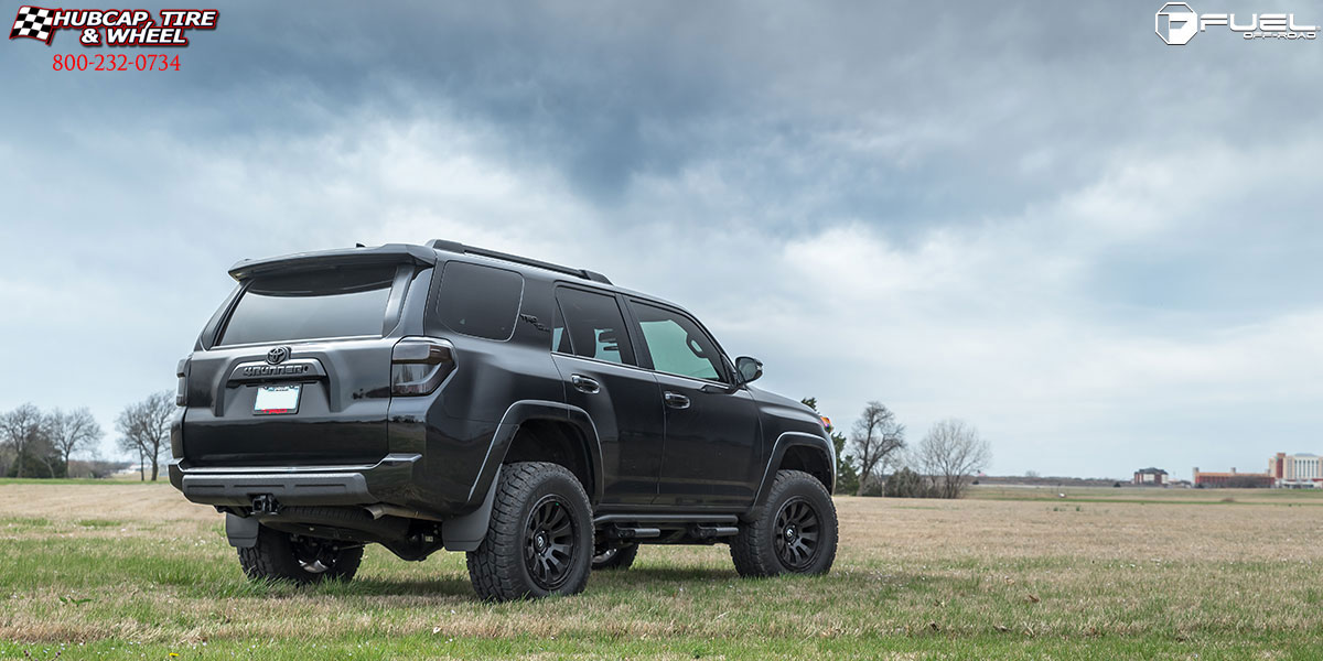 vehicle gallery/2017 toyota 4 runner fuel d630 tactic matte black 18x9 custom aftermarket  Matte Black wheels and rims