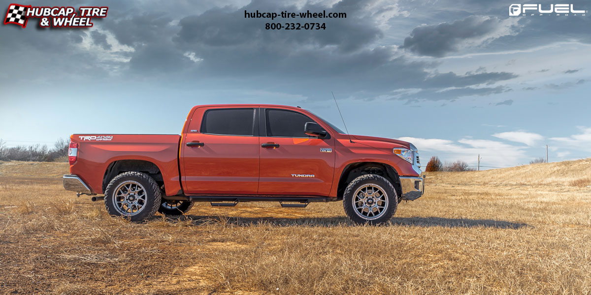 vehicle gallery/2017 toyota tundra fuel d672 tech anthracite 17x9 custom aftermarket truck  Anthracite wheels and rims