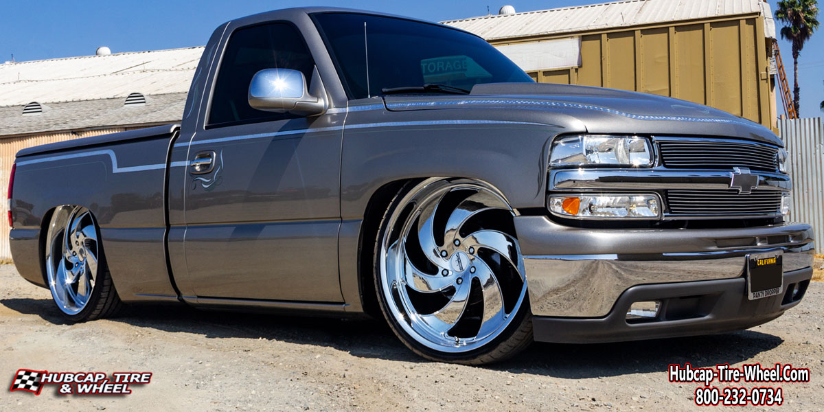 2018 chevy silverado strada street classics retro 6 chrome 26x10 aftermarket custom rims wheels.html Chrome wheels and rims