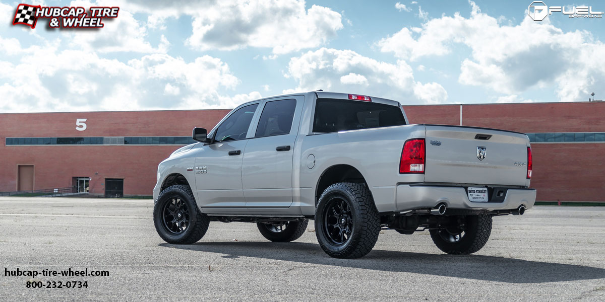 vehicle gallery/2018 dodge ram 1500 fuel d670 tech matte black 20x10 custom aftermarket truck  Matte Black wheels and rims