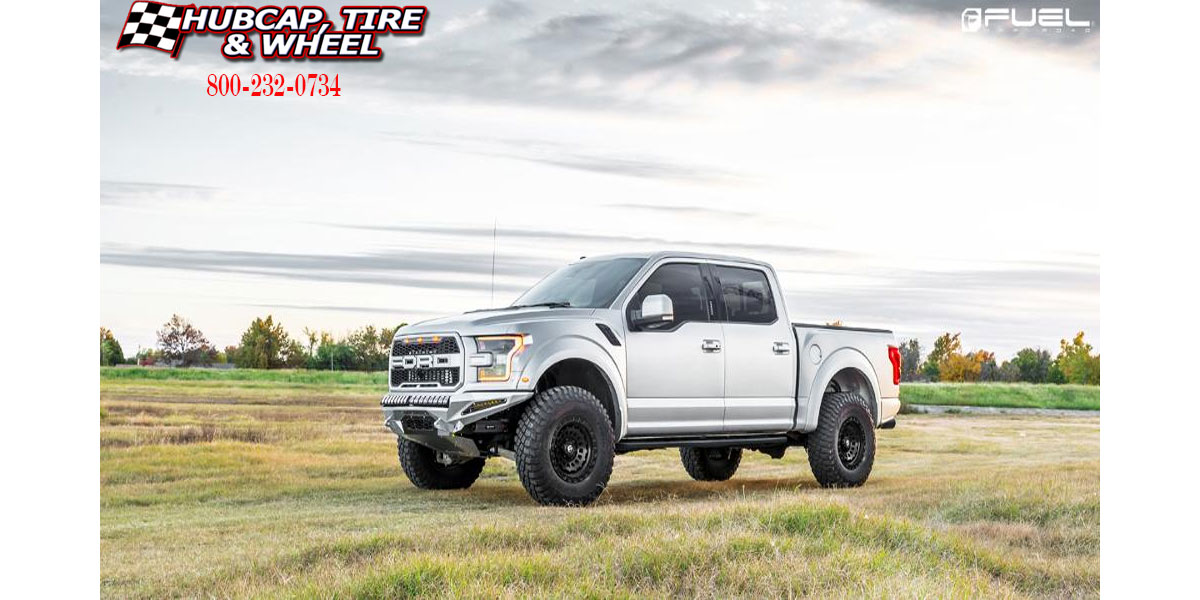 vehicle gallery/2018 ford f 150 raptor fuel d633 zephyr matte black 17x9 custom aftermarket truck  Matte Black wheels and rims