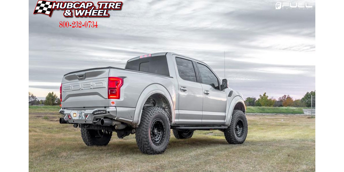 vehicle gallery/2018 ford f 150 raptor fuel d633 zephyr matte black 17x9 custom aftermarket truck  Matte Black wheels and rims