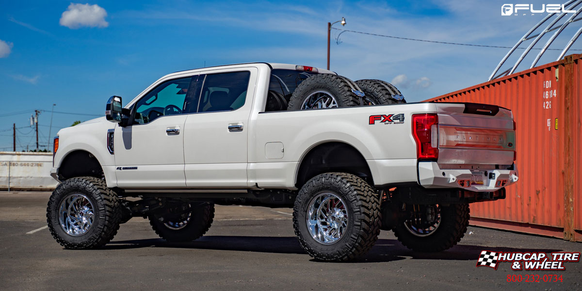 vehicle gallery/2018 ford f 250 super duty fuel d609 triton chrome 20x12 custom aftermarket  Chrome wheels and rims