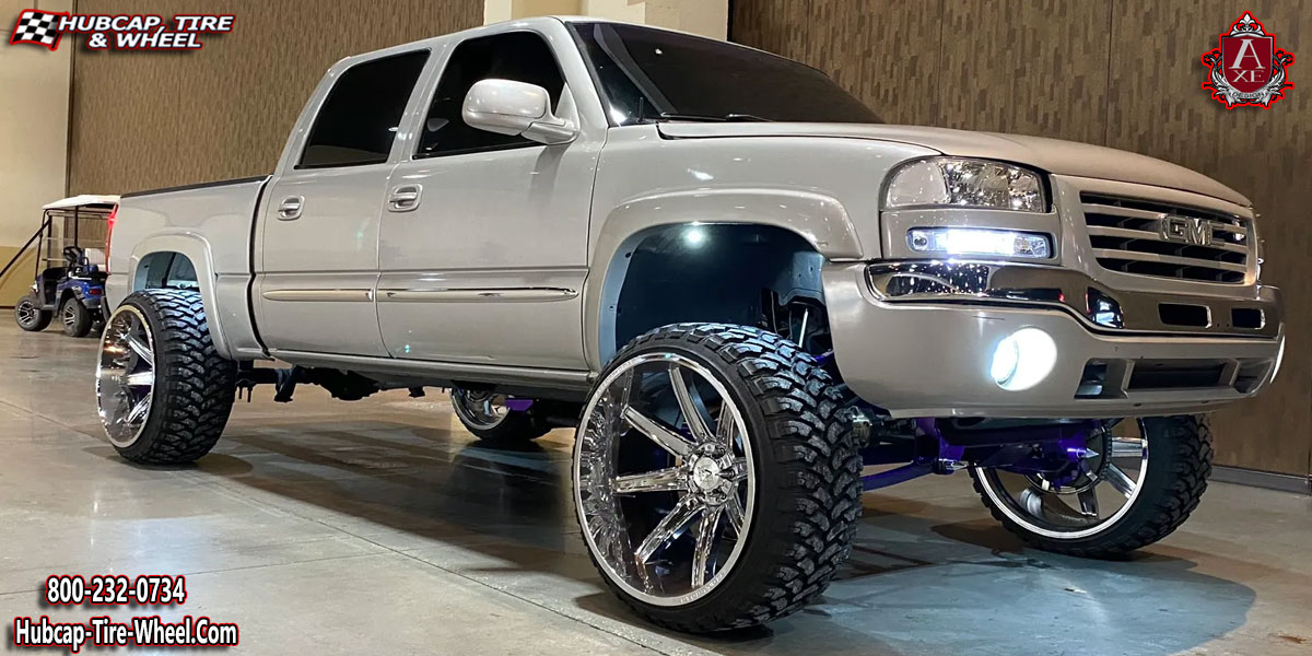 2020 gmc sierra axe off road artemis chrome 26x14 custom wheels aftermarket rims.html Chrome wheels and rims