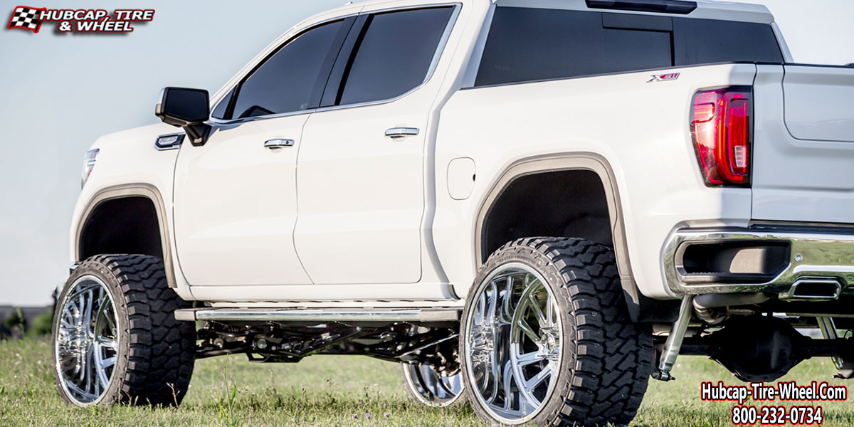 2021 gmc sierra kg1 forged valor kf010 polished 26x16 aftermarket custom rims wheels.html Polished wheels and rims