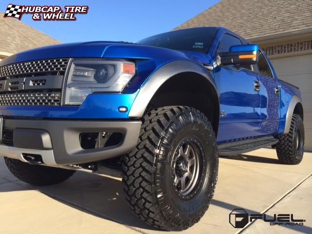 vehicle gallery/ford f 150 fuel trophy d552 0X0  Matte Anthracite w/ Black Ring wheels and rims