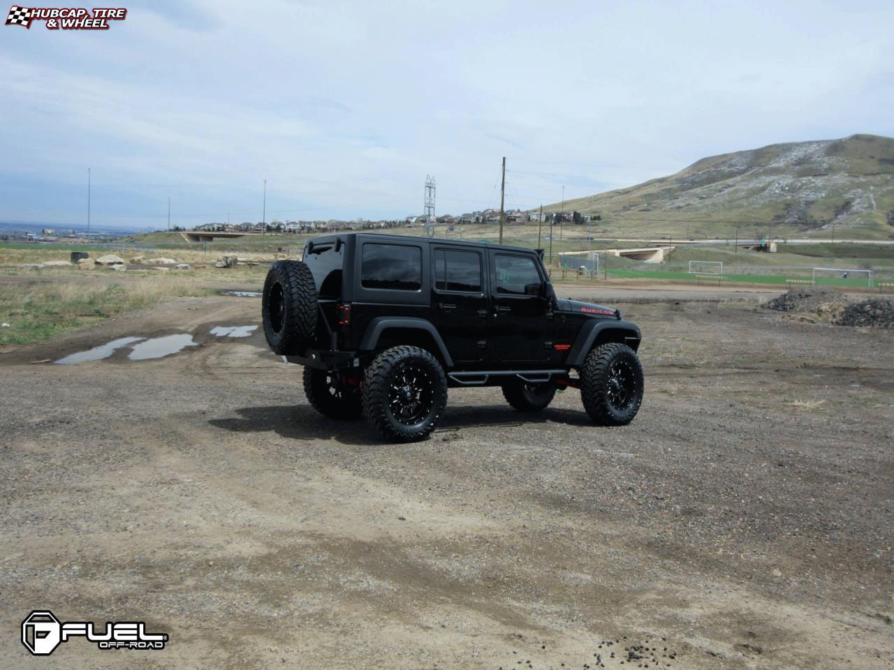 vehicle gallery/jeep wrangler fuel krank d517 20X10  Matte Black & Milled wheels and rims