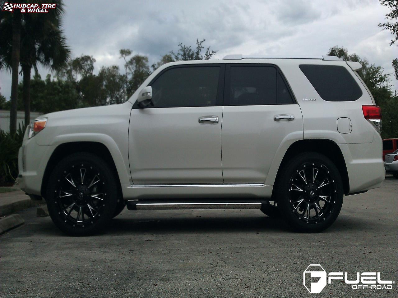 vehicle gallery/toyota 4 runner fuel throttle d513 0X0  Matte Black & Milled wheels and rims