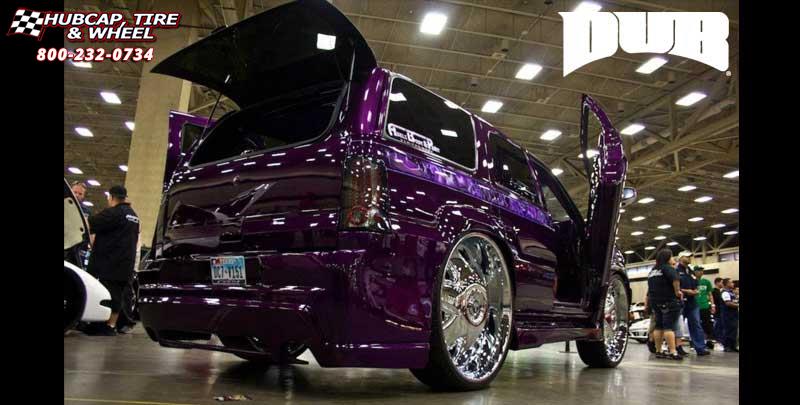 vehicle gallery/cadillac escalade dub bandito s136  Chrome wheels and rims