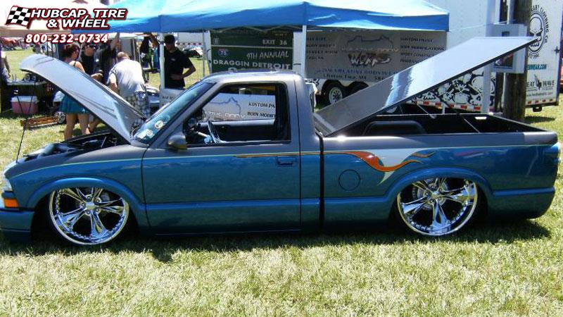 vehicle gallery/1998 chevrolet s 10 foose nitrous se f300  Chrome wheels and rims