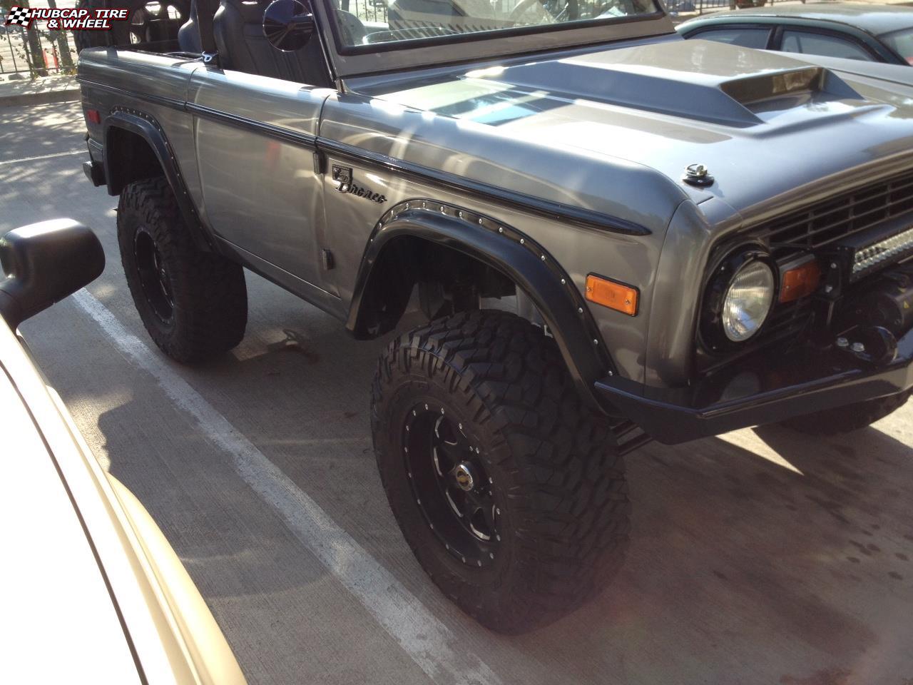 vehicle gallery/ford bronco fuel boost d534 17X9 Matte Black & Milled wheels and rims