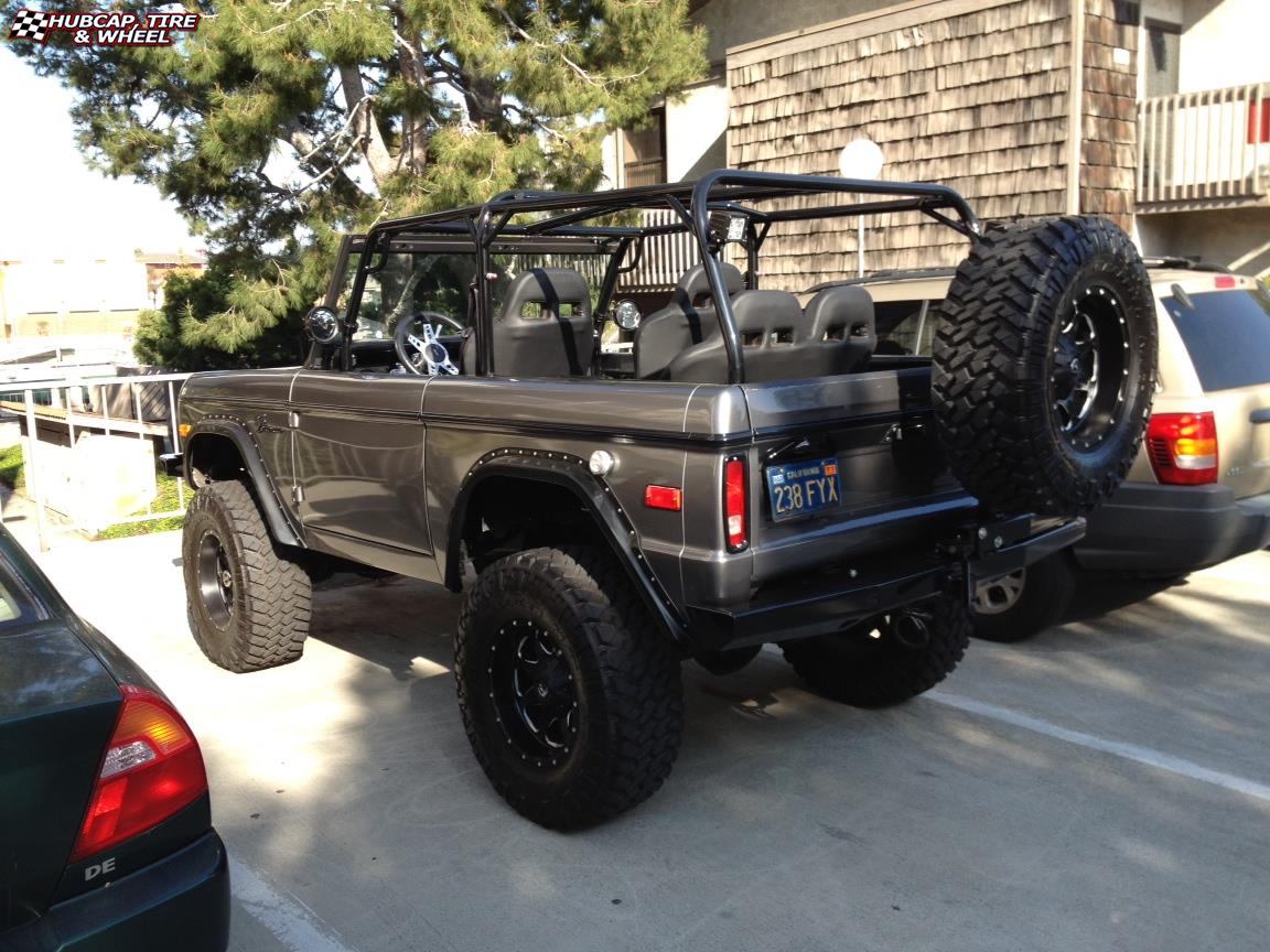 vehicle gallery/ford bronco fuel boost d534 17X9 Matte Black & Milled wheels and rims