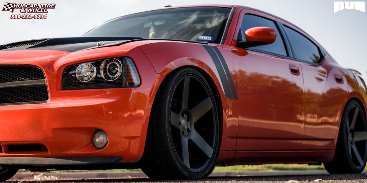 vehicle gallery/dodge charger dub baller s116 22X95  Black & Machined with Dark Tint wheels and rims