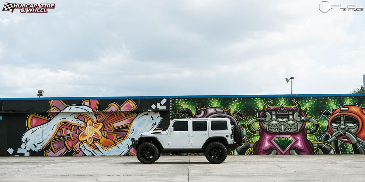 vehicle gallery/jeep wrangler fuel hostage d531 24X12  Matte Black wheels and rims