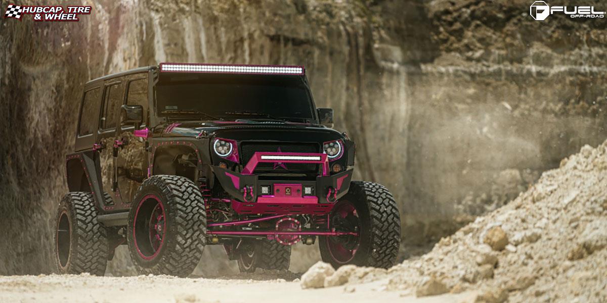 vehicle gallery/jeep wrangler fuel krank d517 20X10  Matte Black & Milled wheels and rims