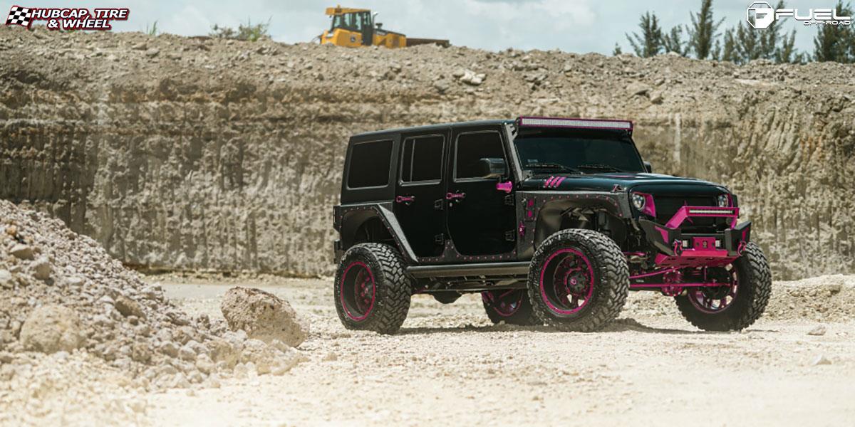 vehicle gallery/jeep wrangler fuel krank d517 20X10  Matte Black & Milled wheels and rims