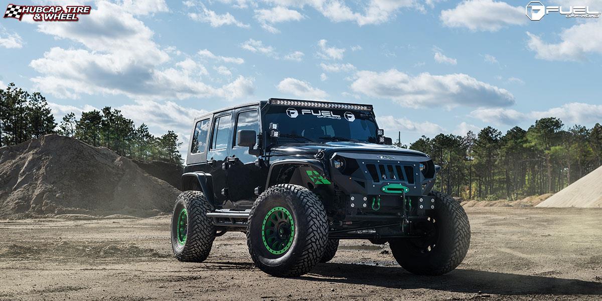 vehicle gallery/jeep wrangler fuel vector d579 17X9  Matte Black wheels and rims