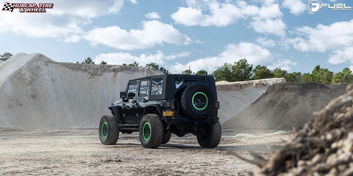 vehicle gallery/jeep wrangler fuel vector d579 17X9  Matte Black wheels and rims