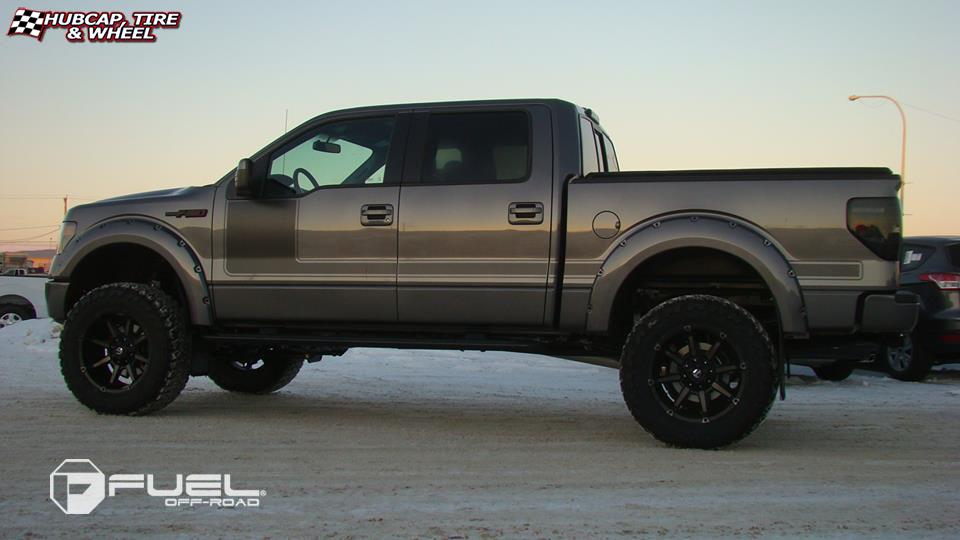 vehicle gallery/ford f 150 fuel coupler d556 20X10  Black & Machined with Dark Tint wheels and rims