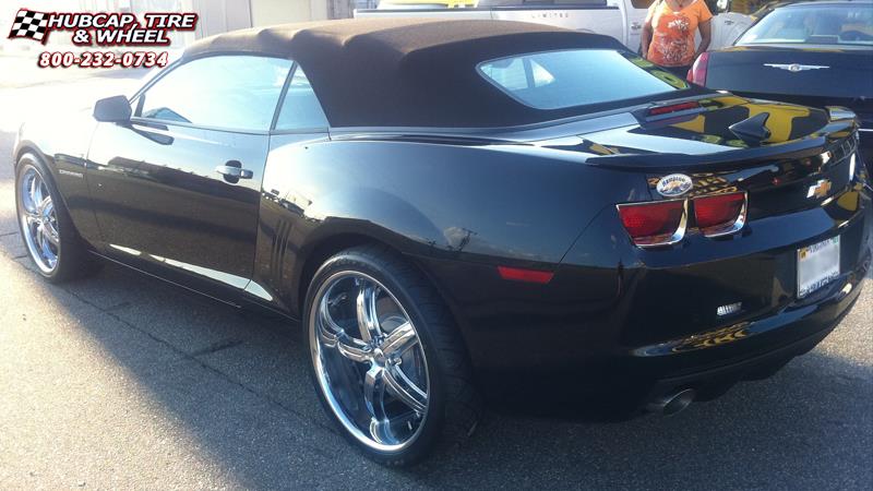 vehicle gallery/chevrolet camaro dub bomber 5 s165 22x9  Chrome wheels and rims