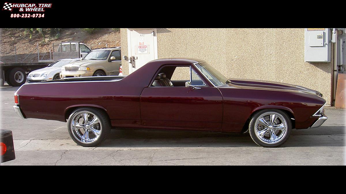vehicle gallery/chevrolet el camino foose nitrous se f300  Chrome wheels and rims