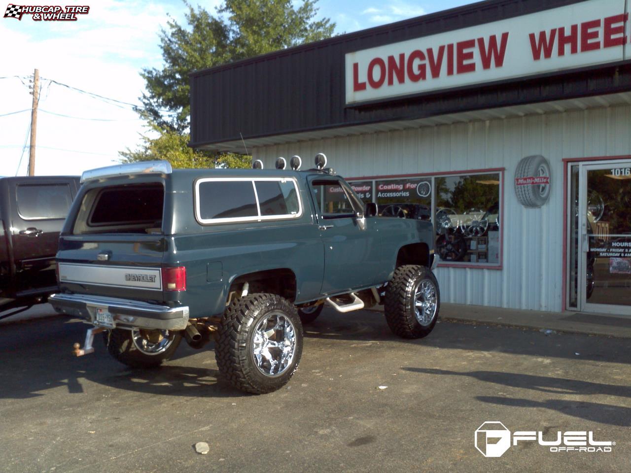 vehicle gallery/chevrolet blazer fuel octane d508 22X14  Chrome wheels and rims