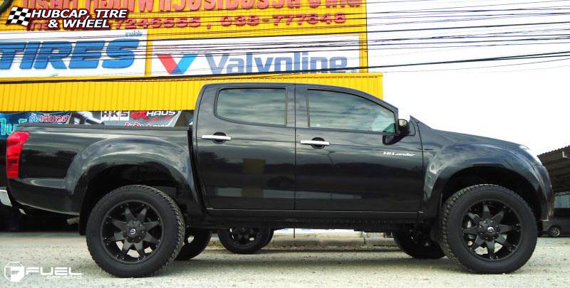 vehicle gallery/isuzu v cross fuel octane d509 20X9  Matte Black wheels and rims