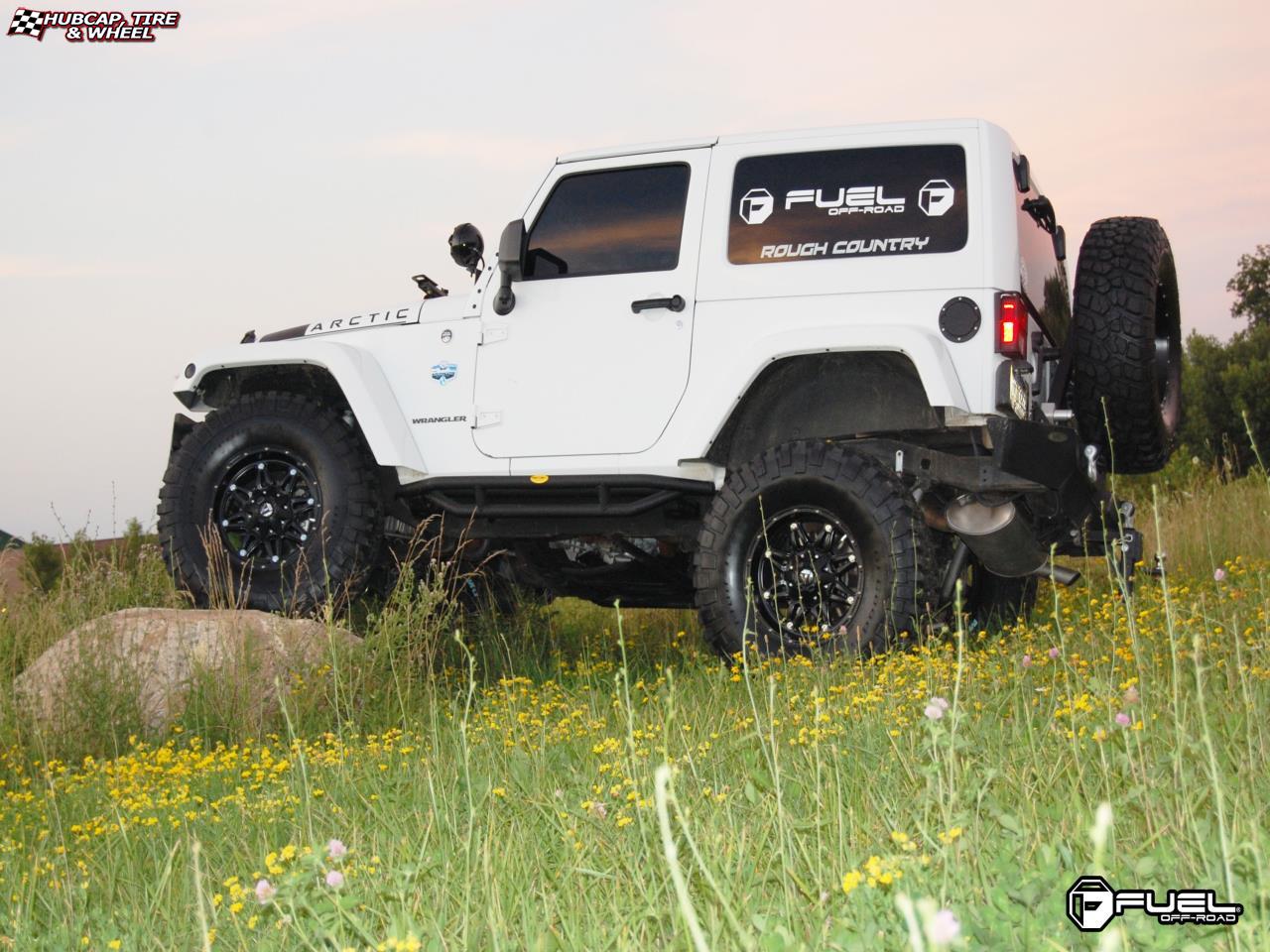 vehicle gallery/jeep wrangler fuel hostage d531 0X0  Matte Black wheels and rims